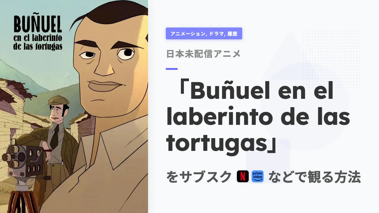 アニメ「Buñuel en el laberinto de las tortugas」を日本から観る方法